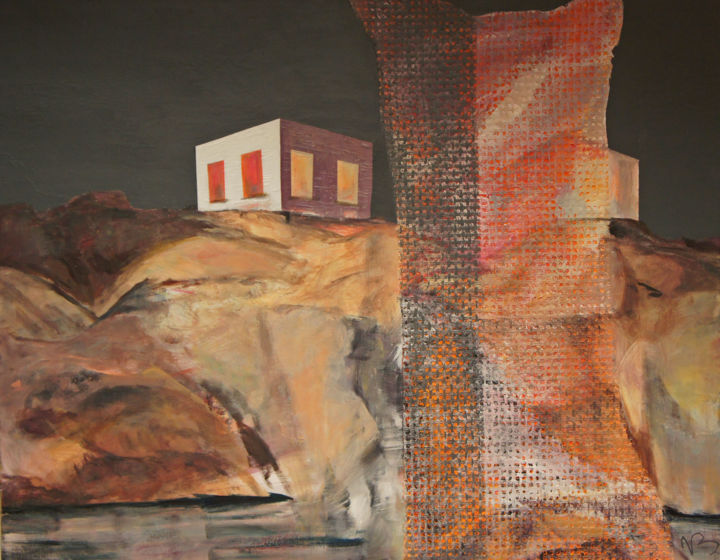 Pintura titulada "Someplace" por Viviane Briscolini, Obra de arte original, Oleo