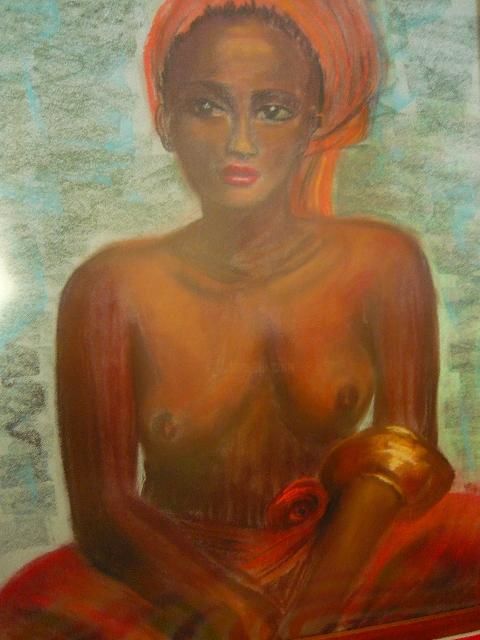 Peinture intitulée "indienne" par Viba, Œuvre d'art originale