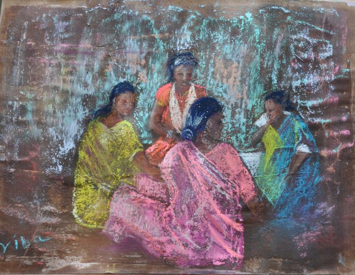 Peinture intitulée "Féministes" par Viba, Œuvre d'art originale