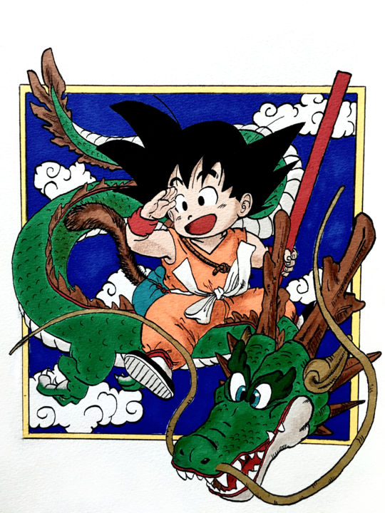 Goku Dibujo Por Vivien Apotheloz Artmajeur