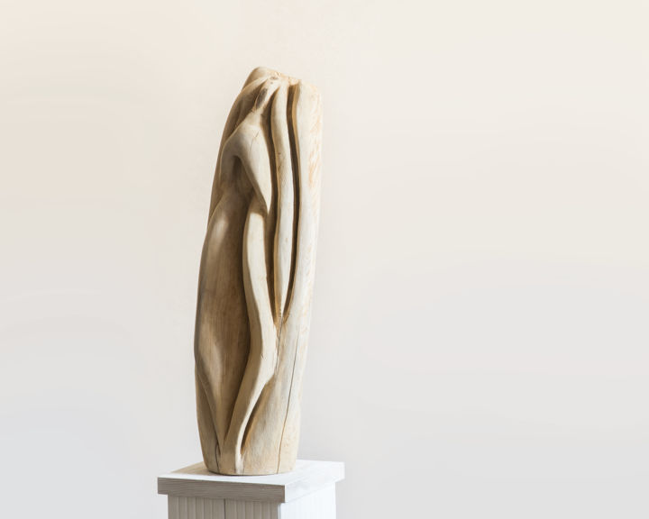 Sculpture titled "Ihre Vulva.jpg" by Nicole Wüst, Original Artwork, Wood