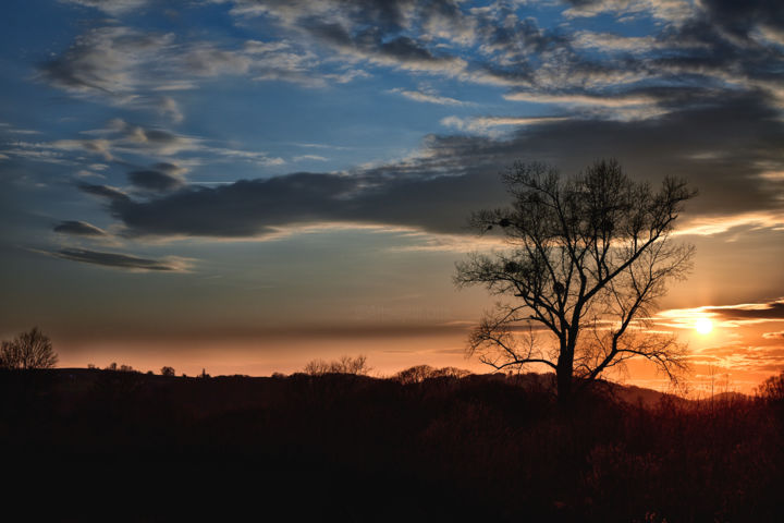 Fotografie mit dem Titel "Sonnenuntergang in…" von Wladimir Jäger, Original-Kunstwerk, Digitale Fotografie
