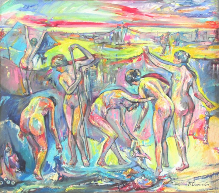 Pintura titulada "What is a Youth - M…" por Asatiani Vladimer (Lado), Obra de arte original, Oleo