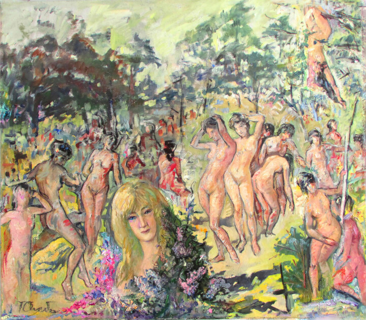 Malerei mit dem Titel "Spring Dream" von Asatiani Vladimer (Lado), Original-Kunstwerk, Öl