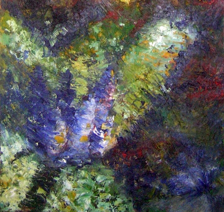 Картина под названием "Танец водяной лилии," - Vladimir Andryushin, Подлинное произведение искусства, Масло Установлен на Де…