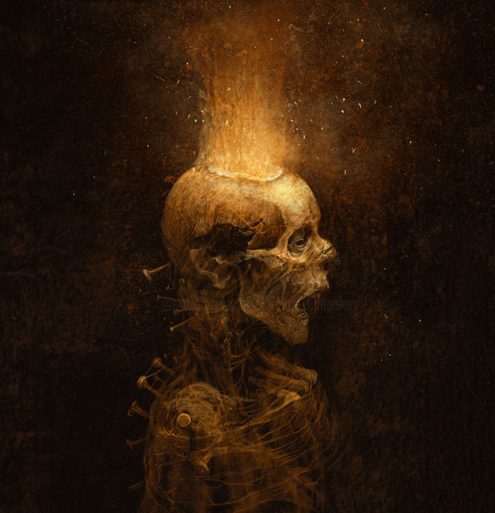 Digital Arts titled "Mummy the Lamp" by Vladimir Chebakov, Original Artwork, 2D Digital Work