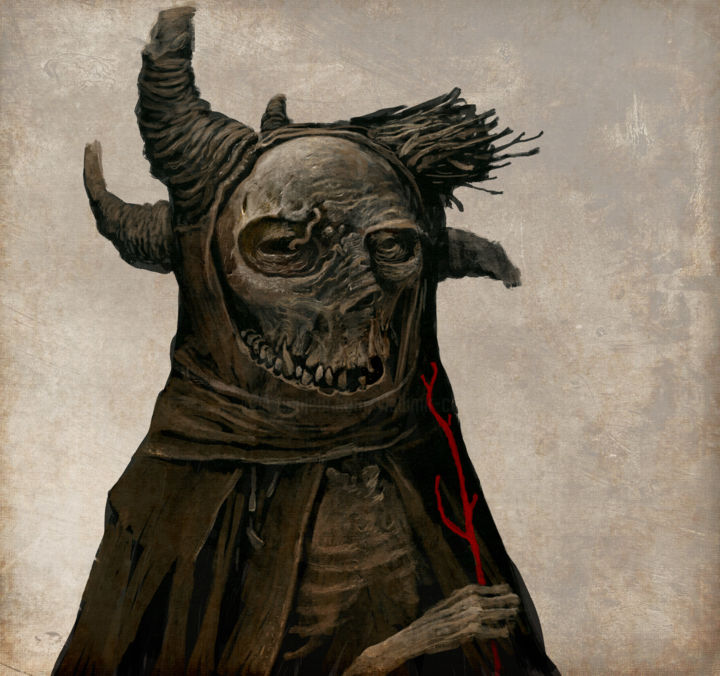 Arts numériques intitulée "Trollmutter" par Vladimir Chebakov, Œuvre d'art originale, Travail numérique 2D