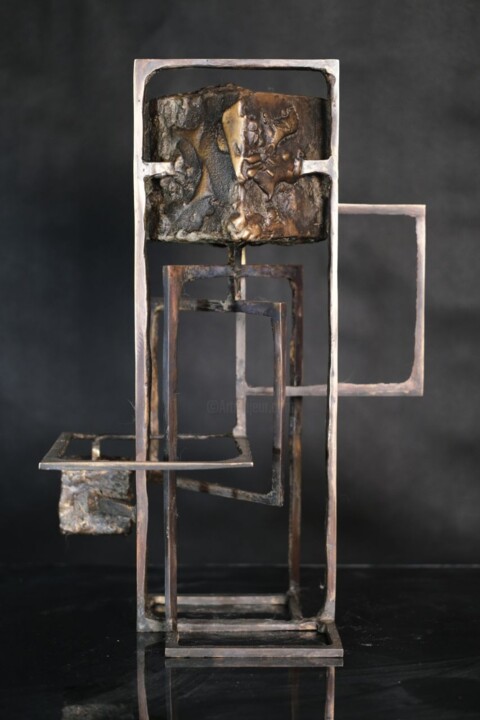 Escultura intitulada "Regular composition" por Vladimir Fomin, Obras de arte originais, Bronze