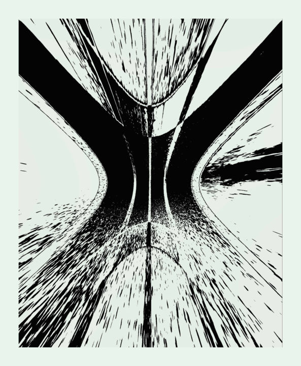 Digitale Kunst mit dem Titel "Accélération ,étude…" von Théo Golb, Original-Kunstwerk, 2D digitale Arbeit