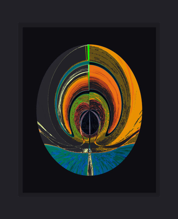 Digital Arts titled "OCELLE NOIR" by Théo Golb, Original Artwork