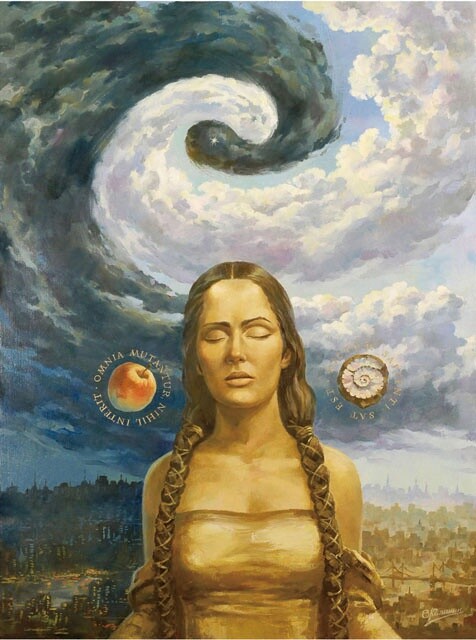 Картина под названием "Молитва" - Владимир Калинин, Подлинное произведение искусства