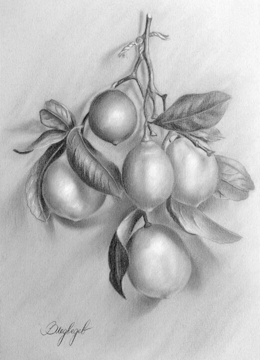 Drawing titled "Пригвождённые" by Vladimir Medvedev, Original Artwork, Pencil