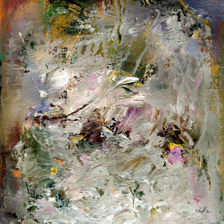 Картина под названием "Неизвестная флора" - Владимир Мраков, Подлинное произведение искусства, Масло