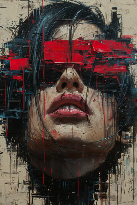 Цифровое искусство под названием "В темноте 2" - Владимир Ошмарин, Подлинное произведение искусства, Изображение, сгенериров…