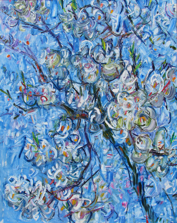 Painting titled "Spring" by Vladimir Shahinyan, Original Artwork, Oil