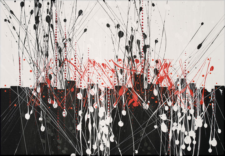 Картина под названием "Abstract acrylic pa…" - Vladimir Sturm, Подлинное произведение искусства, Акрил