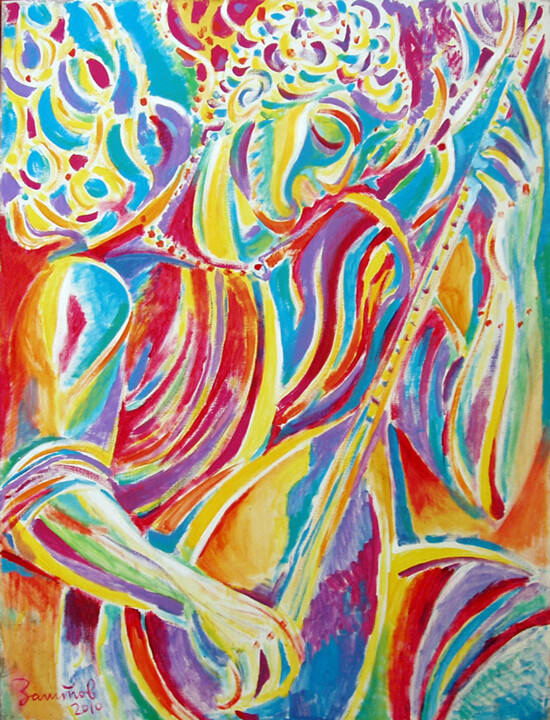 Painting titled "New Melody" by Vladimir Zagitov, Original Artwork, Acrylic