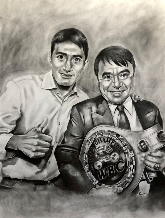 Rysunek zatytułowany „Мексиканские легенды” autorstwa Владимир Костин, Oryginalna praca, Grafit