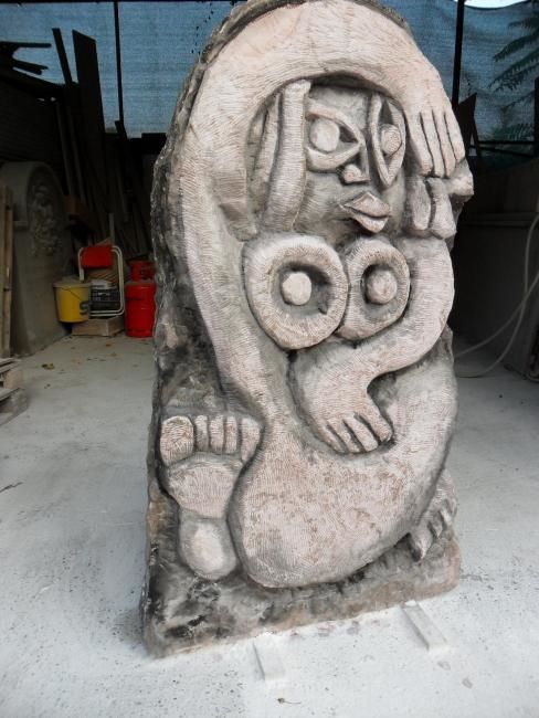 Скульптура под названием "Frau und Mann (ande…" - Vladimirnikolski, Подлинное произведение искусства, Камень