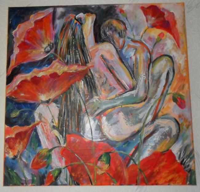 Malerei mit dem Titel "Liebe" von Vladimirnikolski, Original-Kunstwerk, Öl