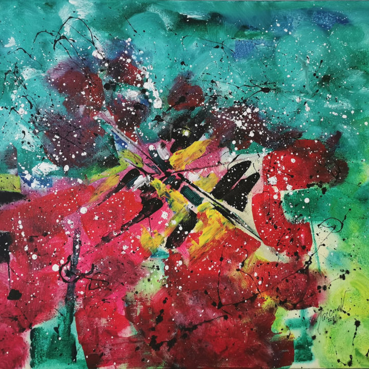 Painting titled "Journey" by Vlasta Jascur, Original Artwork, Acrylic