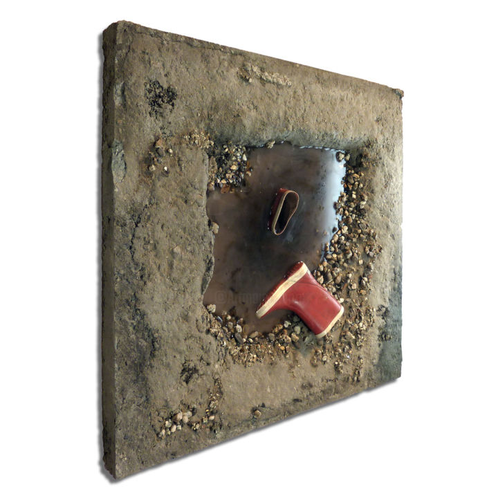 雕塑 标题为“Portable hole” 由Vlekks, 原创艺术品
