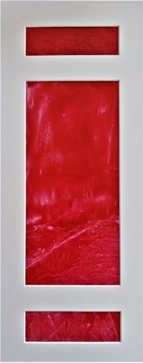 Peinture intitulée "Les Terres Rouges" par Véronique Lenfant, Œuvre d'art originale, Huile