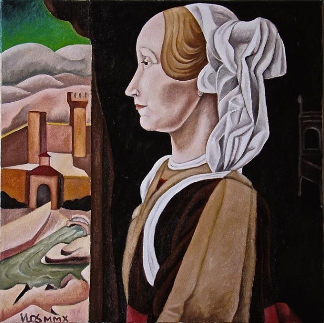 Painting titled "Il ricordo" by Vittorio Losito, Original Artwork