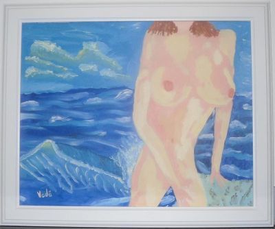 Painting titled "Love girl" by Tenerife Voda, Original Artwork