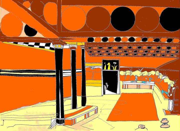 Digital Arts titled "minoan-architecture…" by Karine Gray, Original Artwork