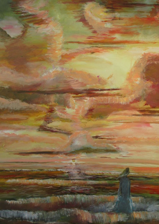 Malerei mit dem Titel "Ozean Dreams 2" von Volker Mersch, Original-Kunstwerk, Acryl
