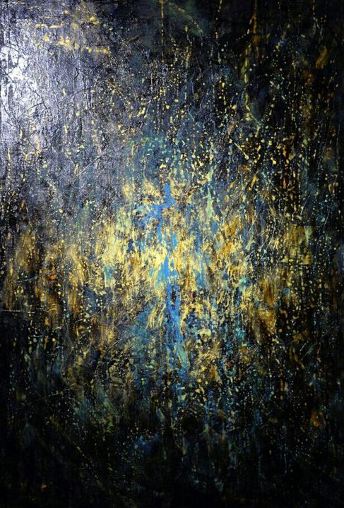 Картина под названием "Золотой дождь.jpg" - Артем Мунтян, Подлинное произведение искусства