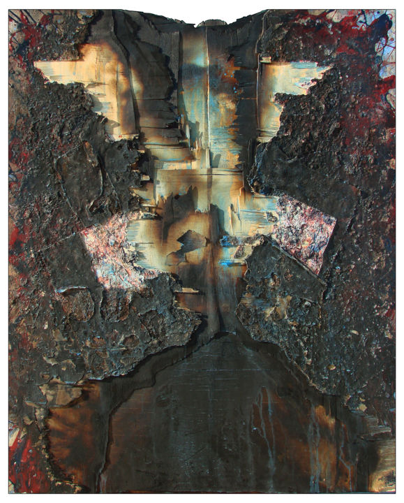 Картина под названием "Надежда" - Артем Мунтян, Подлинное произведение искусства, Эмаль