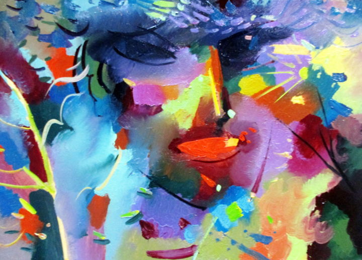 Картина под названием "композиция-002 из с…" - Владимир Черемных, Подлинное произведение искусства, Масло