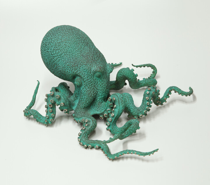 Sculpture titled "Octopus" by Volodymyr Mykytenko, Original Artwork, Bronze