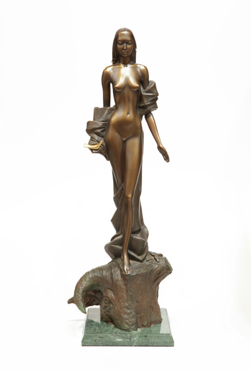 Sculpture titled "Forest Fairy" by Volodymyr Mykytenko, Original Artwork, Bronze