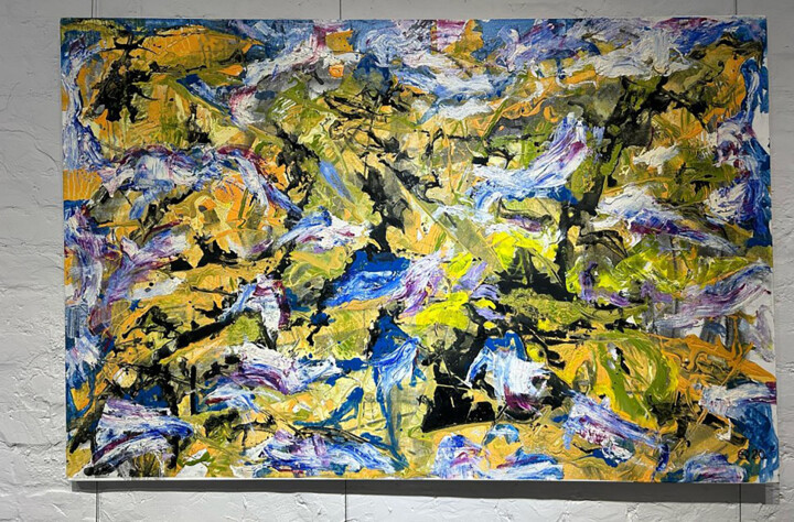 Pittura intitolato "Colors of the wind…" da Volodymyr Oleshchuk, Opera d'arte originale, Olio