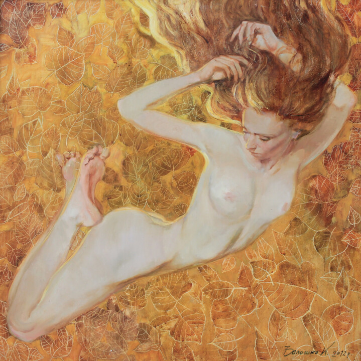 제목이 "Подих осені"인 미술작품 Voloshko Karina로, 원작, 기름 나무 들것 프레임에 장착됨