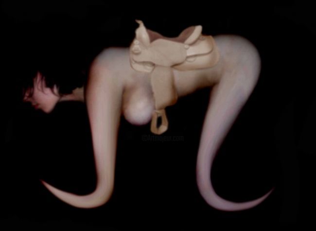 Arts numériques intitulée "Sexual rockinghorse" par Kitsch_object_volpe_nucleare, Œuvre d'art originale