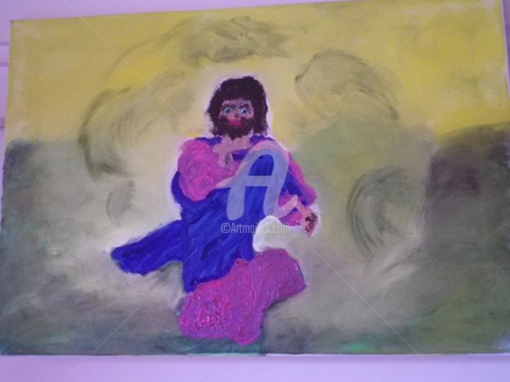 Painting titled "résurrection" by Andréa, Original Artwork