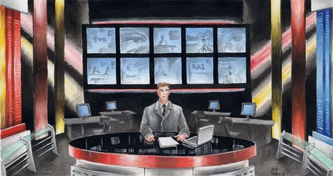 Novostnaya Studiya Dlya Trk 5 Kanal Risunok Vozhich Artmajeur