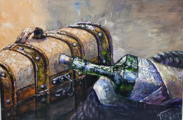 Painting titled "Тайный зговор" by Владимир Побегущий, Original Art, Oil