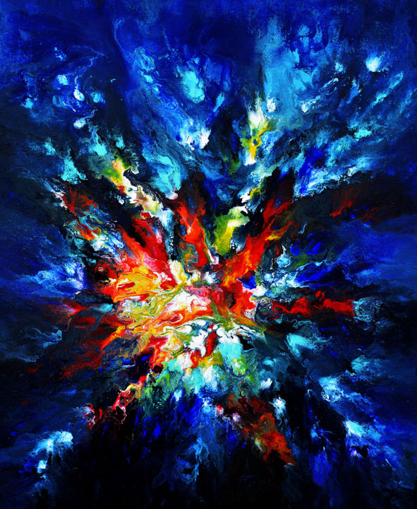 Painting titled "My eternity-100 x 8…" by Véronique Pascale Proust, Original Artwork, Acrylic