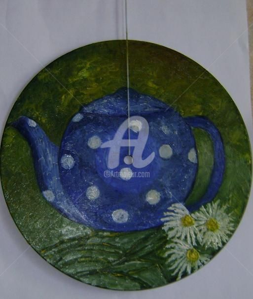 Malarstwo zatytułowany „Чайник” autorstwa Artvredina, Oryginalna praca, Olej