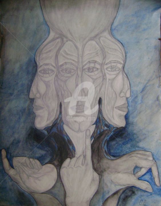 Рисунок под названием "Идол" - Artvredina, Подлинное произведение искусства, Другой