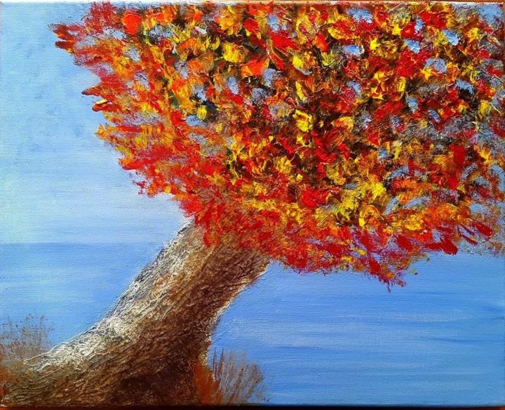 Peinture intitulée "Tree" par Ilias Déco Art, Œuvre d'art originale, Acrylique