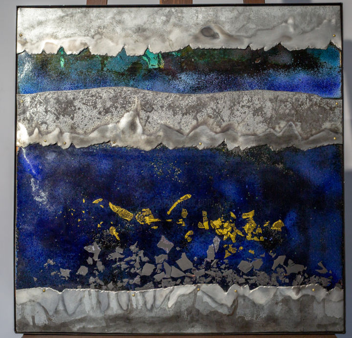 Peinture intitulée "Deep Blue" par Vsevolod Chevalkov, Œuvre d'art originale, Autre