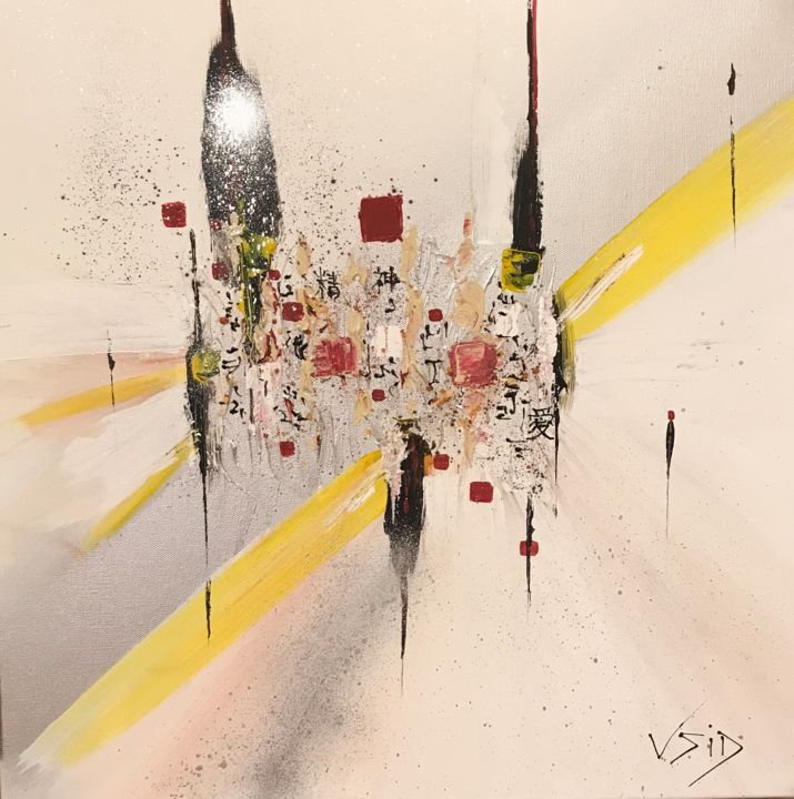 Peinture intitulée "Tokyo" par Vsid, Œuvre d'art originale, Acrylique