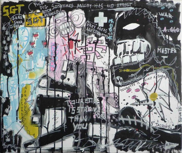 Malarstwo zatytułowany „touretteisstrongert…” autorstwa Vingt Cent, Oryginalna praca