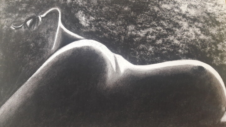 Dessin intitulée "Le sein" par Vsp, Œuvre d'art originale, Graphite